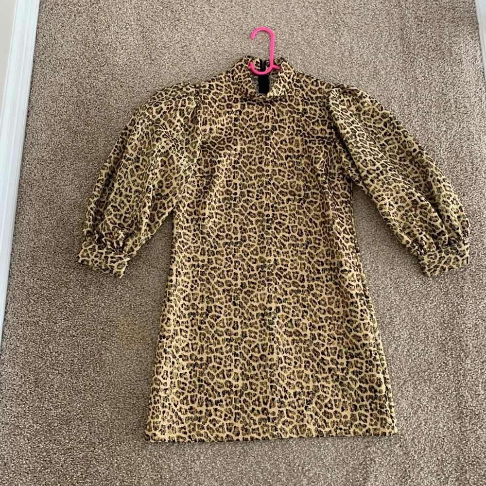 Zara Sparkly Cheetah Print Dress
